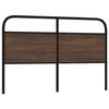VidaXL Headboard Brown Oak 150 Cm Steel and Engineered Wood, Headboard for Double Bed, Bedroom Furniture At 4100341