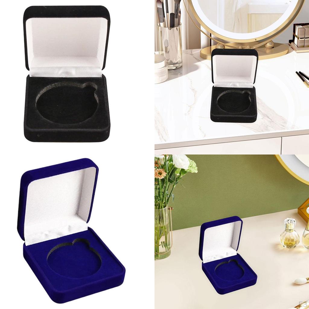 Challenge Coin Box Commemorative Holder Gift Organizer Velvet Presentation Display