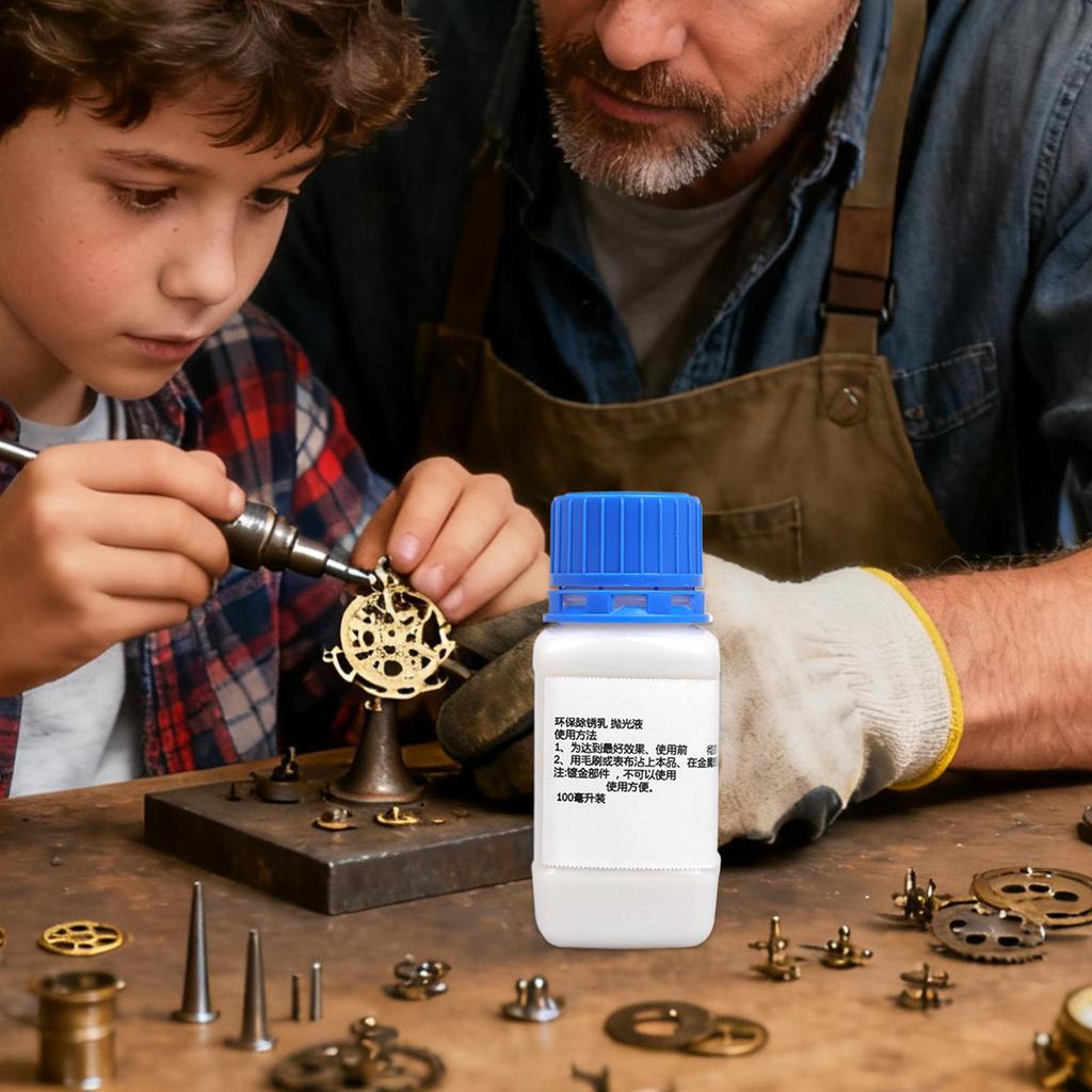 Rust Cleaner 100ml Gentle Watch Cleaner Solution Rust Dissolver For Home Repair Jewelry Antique Restoration Precision Instrument