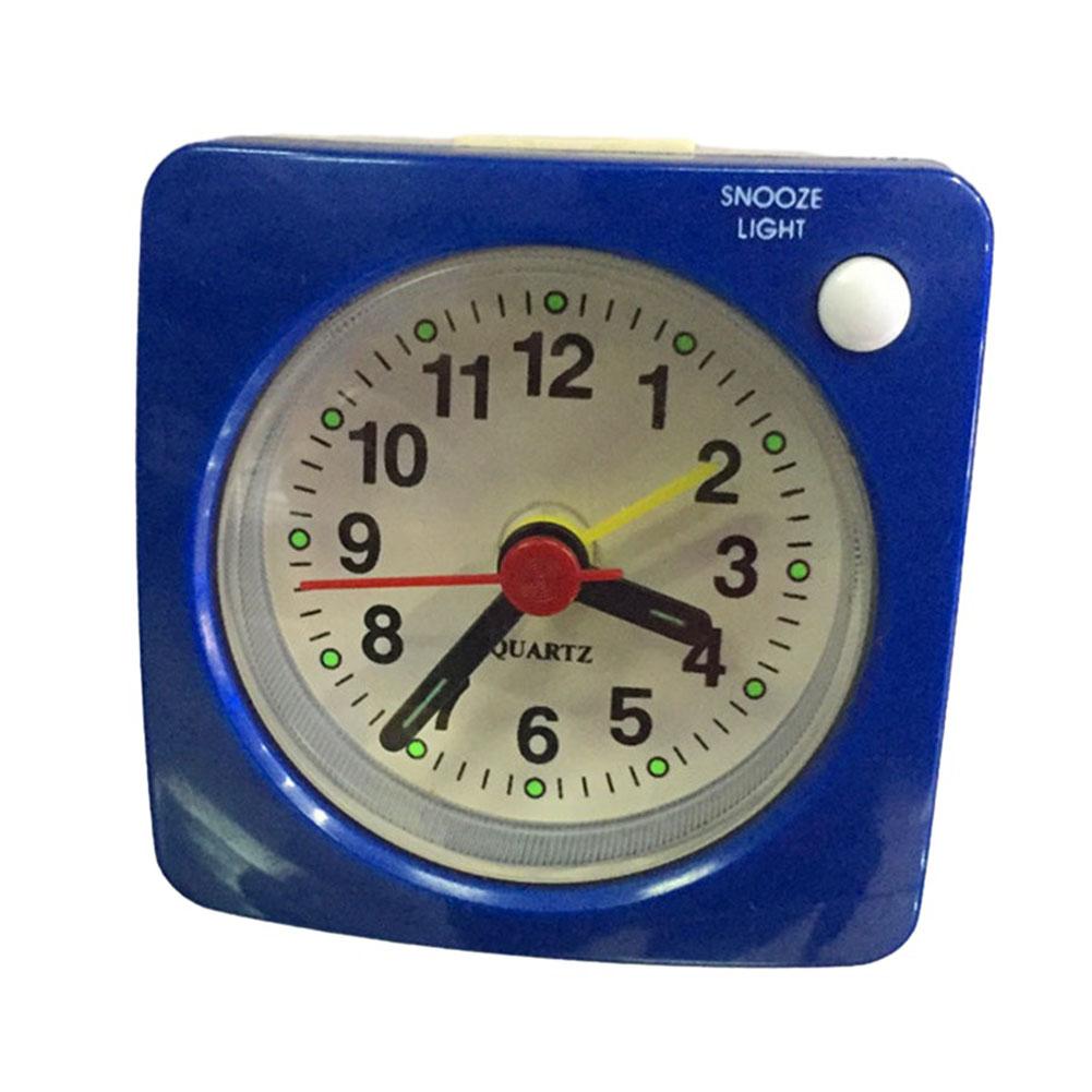 

Decoration Bedside Table LED Desk Clock Compact And Portable Easy To Operate Lightweight Silent Quartz Movement синий