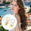 Eleganti Orecchini a Pendente Floreali a Nido d'Ape per Donna Design alla Moda in Lega Perfetti per Abbigliamento Casual o Formale