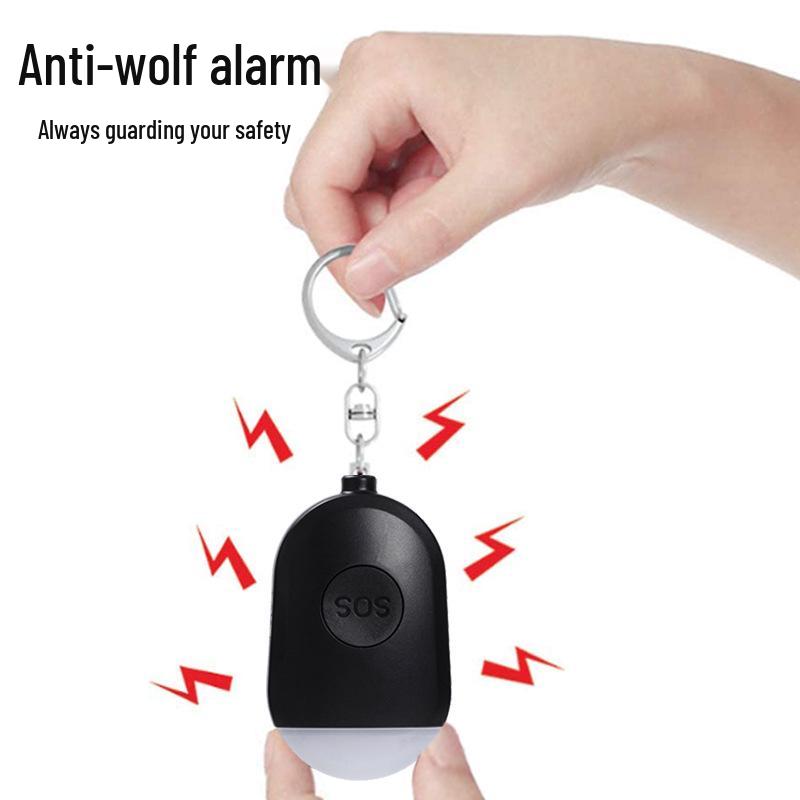 Portable Outdoor Self-Defense Alarm with LED Light for Women's Nighttime Safety