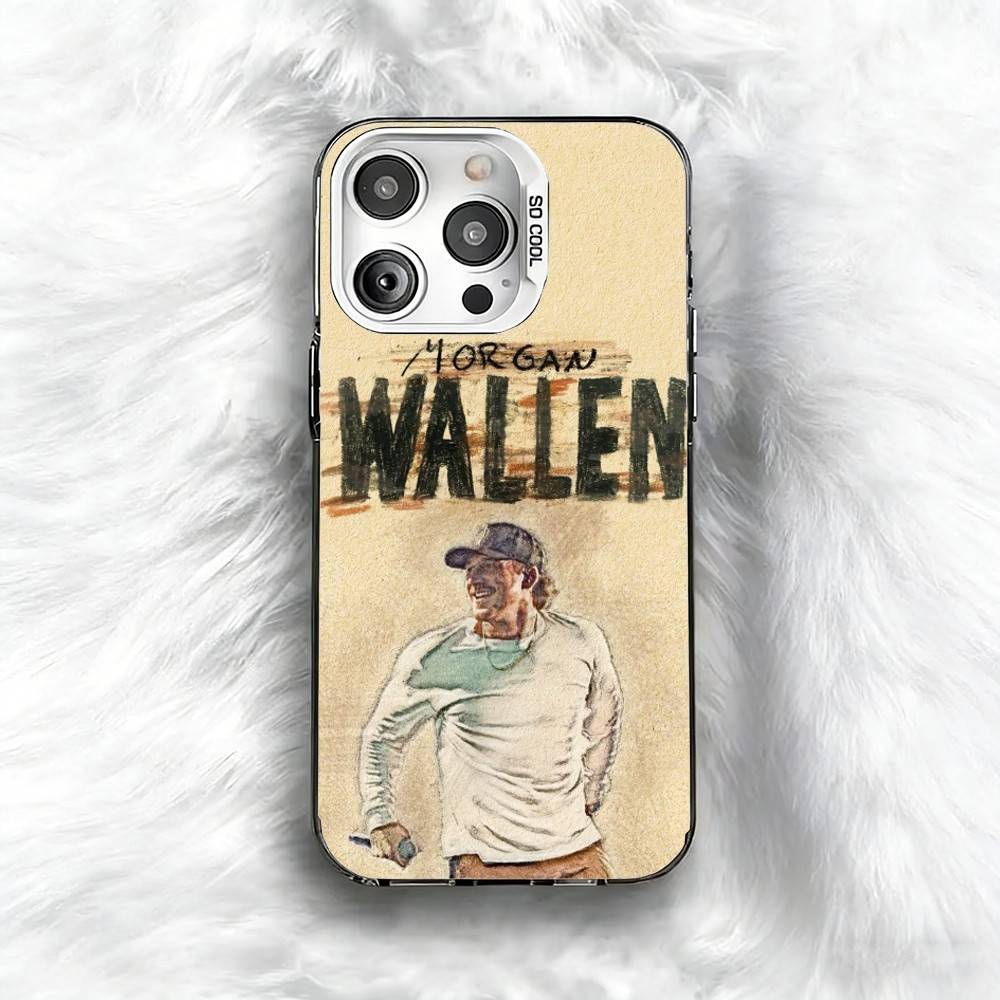 

Singer M-Morgan W-Wallen Phone Case For iPhone 16 17 15 14 12 13 Pro Max Black Color Shockproof Cover iPhone13