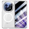 Luxuriöse stoßfeste transparente Hülle mit magnetischem mattem Scharnier Schutzhülle für OPPO Find N5 Mate X6