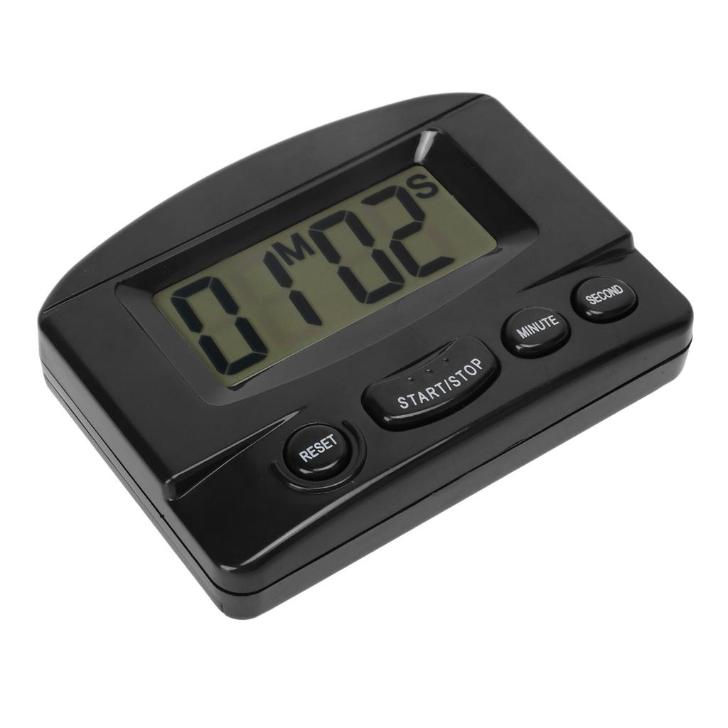 Küchentimer Lauter Ton Zeit Abgelaufen und Countdown Magnetisches Design Multifunktionaler Digitaluhr-Timer Schwarz