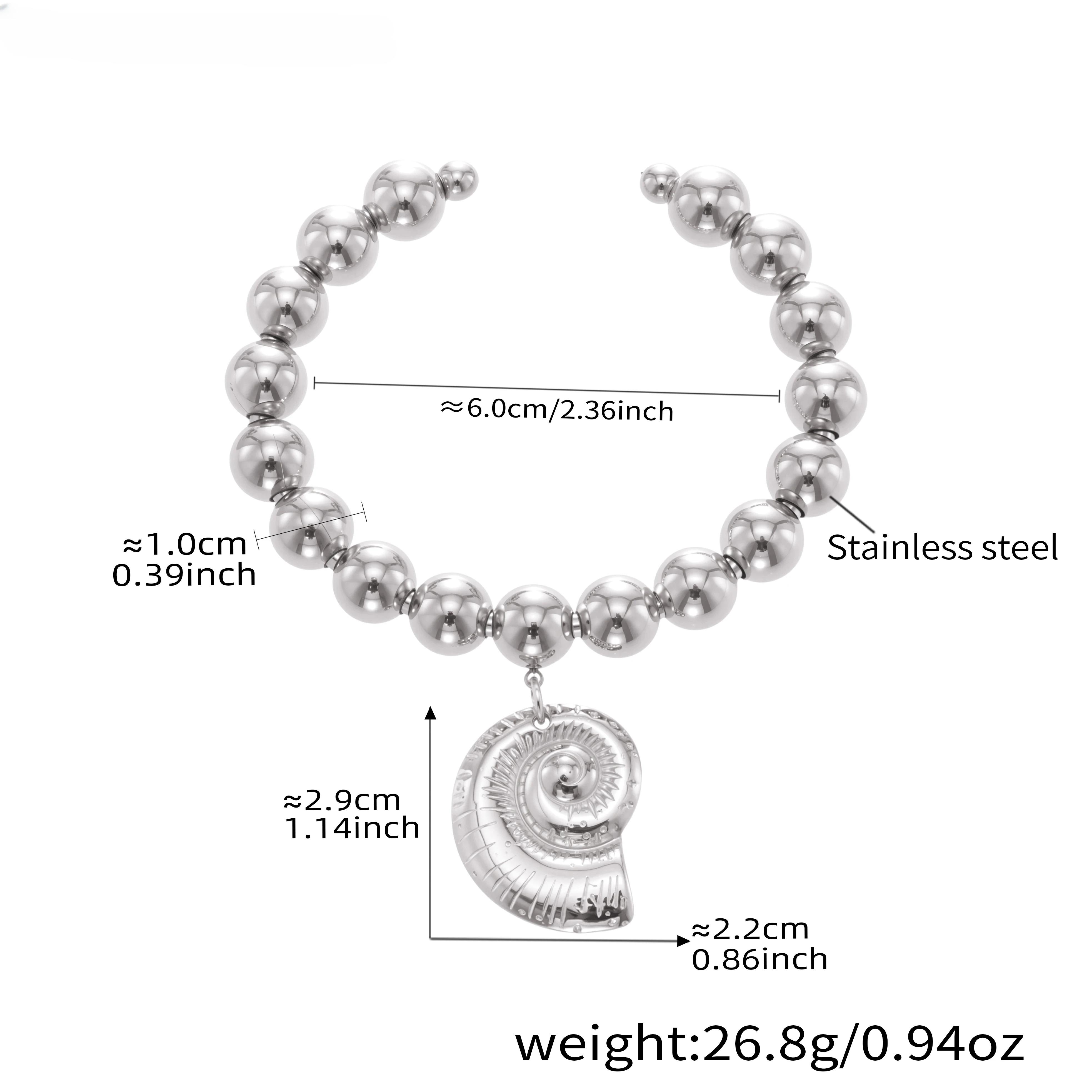 

New Fashion Women Party Jewelry Lover Heart Pendant Stainless Steel Elastic Rope Bracelet Bead Chain Woman Bangles