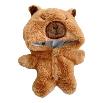 Niannyyhouse 20cm Plush Toy Clothes, Bear Jumpsuit, Dress-Up Cotton Doll Clothes (Brown-2)