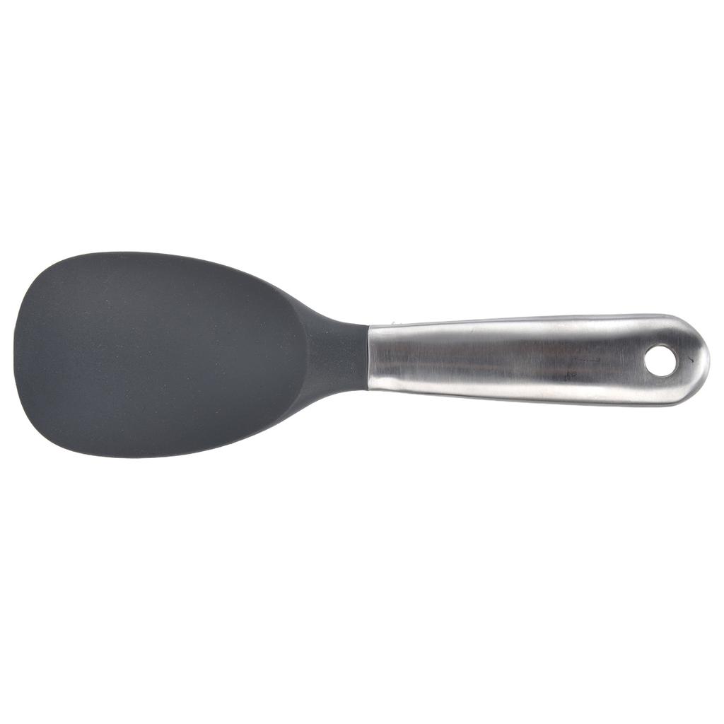 Łyżka do ryżu z otworem do zawieszania, odporna na wysokie temperatury, bezzapachowa, zdrowa, łyżka do zupy, przybory kuchenne