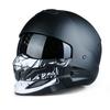 Vintage-Style Motorcycle Helmet With Bluetooth Support 3C Certified ABS Full Face Adults