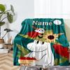 Custom Name Moomin Theme Printed Blanket - Perfect for Couch, Bed, Travel & Outdoor Use | Machine Washable, Cozy & Durable.