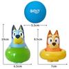 Bluey And Bingo Toys 3 Pcs/Set Anime Cartoon Figures Children Baby Bathing And Playing With Water Recreation Squirt Toy