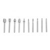 6/10/20pcs HSS Rotary File Set 3.14mm Shank Single Slot For Woodworking DIY Carving Grinding Polishing Shaping Tools