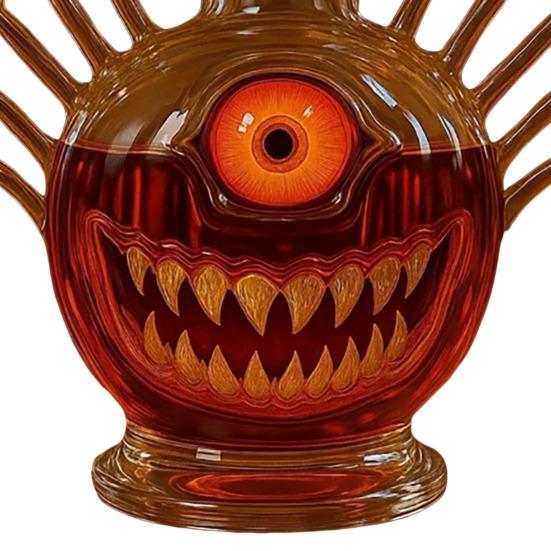 Monsters Whiskey Bottle Decanter for Men Dad Funny Statue Whiskey Decanter 300ml Empty Wine Decanter Home Bar Decoration Gift for Whiskey Lovers