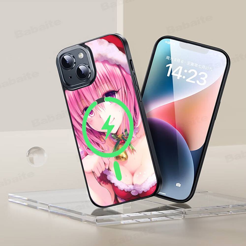 Classic Beautiful Anime Girl To Love-Ru Phone Case Magnetic Case For IPhone 16 14 13 12 11 15 Pro Max Plus For Magsafe Wireless