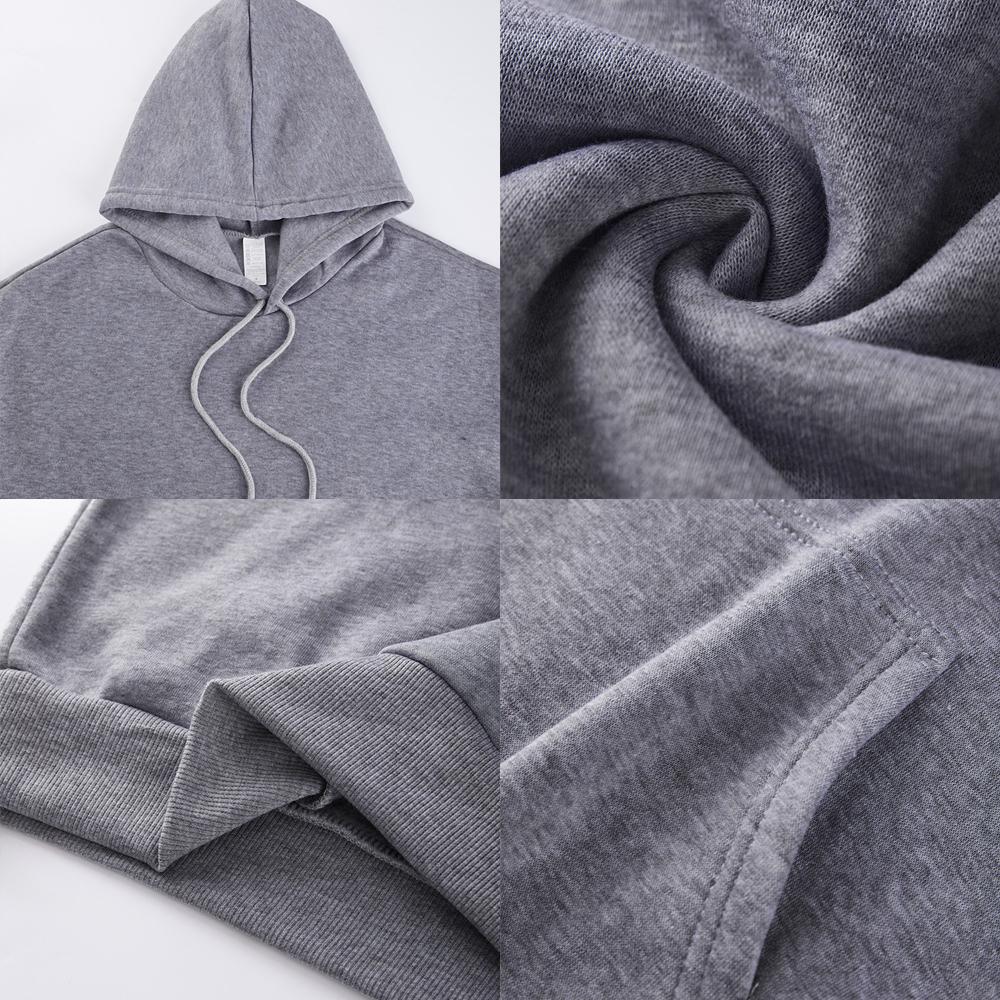 Full Of Sunflower Prints Hoodie Women Winter Loose Pocket Pullovers Casual Jogging Sweatshirt Sporty Fleece Warm Womans Clothes