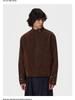 Unisex Retro Coffee Suede Harrington Jacket - Autumn Collection