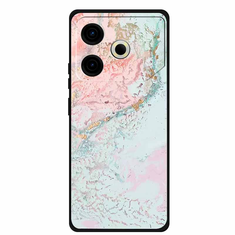 Phone Case For Tecno Pova6 Neo TPU Back Coque for Pova 6 Neo Marble Colour Soft Cover Protective Funda Luxury Silicone Shell