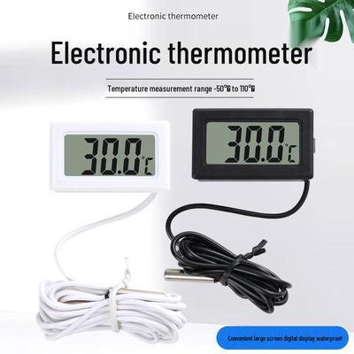 Digital Display Thermometer with Probe for Electronics, Refrigerators, and Fish Tanks