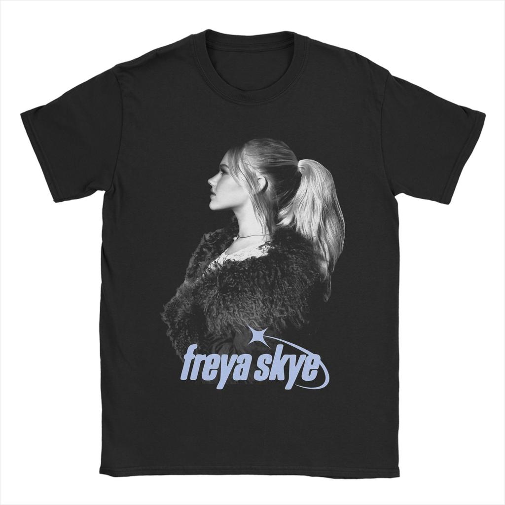 Vintage Freya Skye Music TShirt for Men O Neck Pure Cotton T Shirt  Short Sleeve Tees Graphic Printed Tops