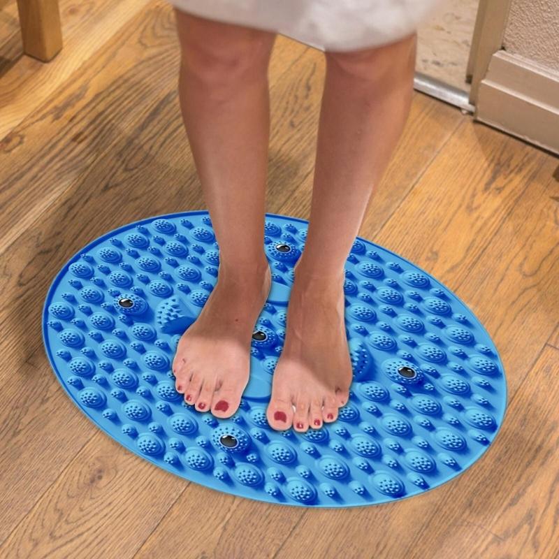 Foot Massage Relaxation Mat Muscle Relaxation Massager Feet Relaxing Mat Round Exercise Pad Pilates Yoga Accessories