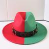 Popular European and American Classic Double-color Wide-brimmed Top Hat Men's and Women's Fashion OL Style Cowboy Hat Jazz Hat