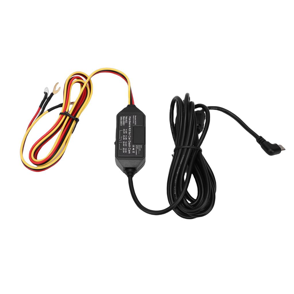 Car   Cam Hardwire Kit USB C Adapter Power Cable with Voltage Display Support 24Celsius7  Ing Mode   Detection