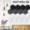 16 Pcs Hexagon Felt Bulletin Board with 50 Push Pins Decorative Hexagon Felt Pin Board for Photos Memos Home and Office Decor