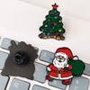 Christmas Santa Claus Brooch, Cartoon Xmas Tree Bell Stocking Gift Bag Enamel Pin, Badge Pin for Clothes Bag Hat Scarf Suit