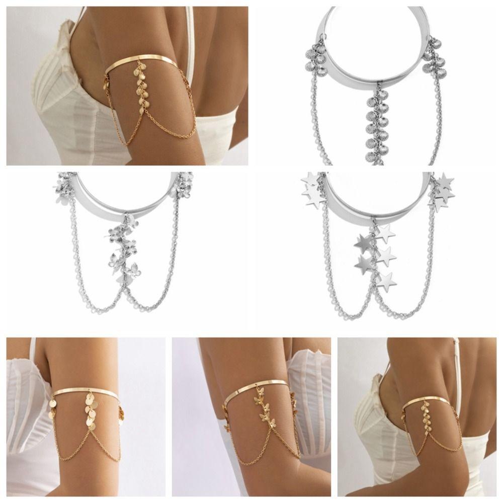 

Butterfly Tassel Arm Bracelets Metal Open Arm Bracelets Fashion Arm Bangles Weddings