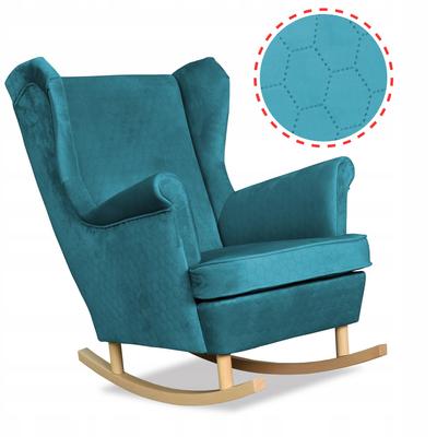 Angelo Wing Chair Rocking Scandinavian Turquoise Blue Runners