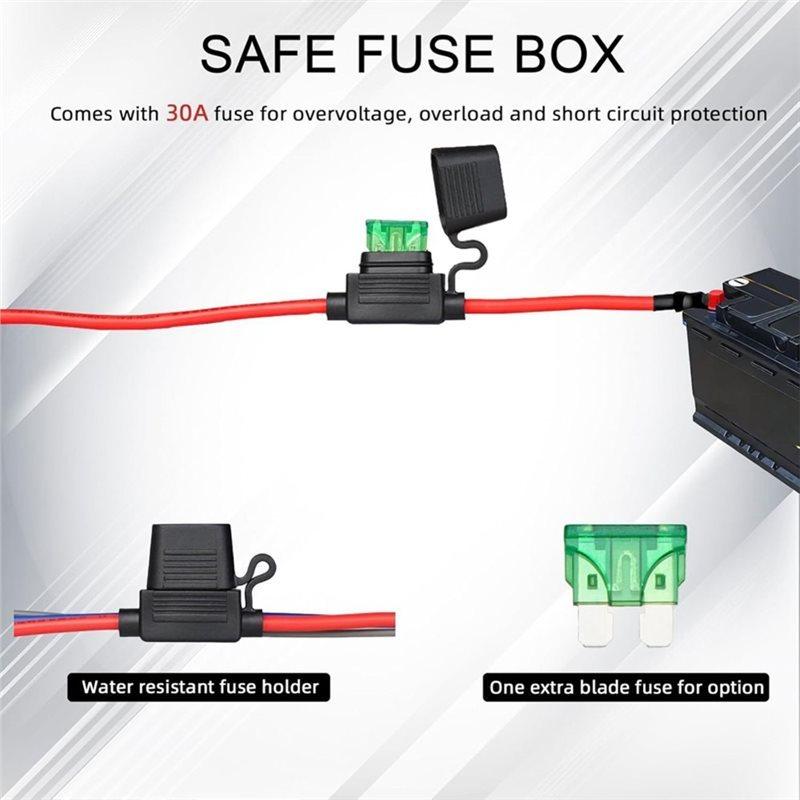Electric Fuel Pump Relay Kit 12V Relay Switch Kit