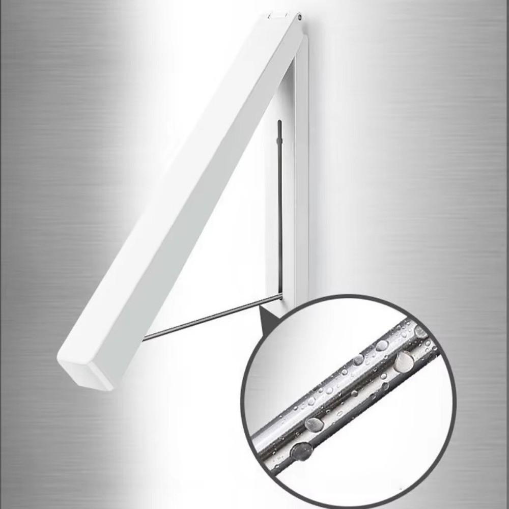 

Installation Drying Rack Foldable Clothes Organizer Portable Clothes Storage Hanger For Clothes білий