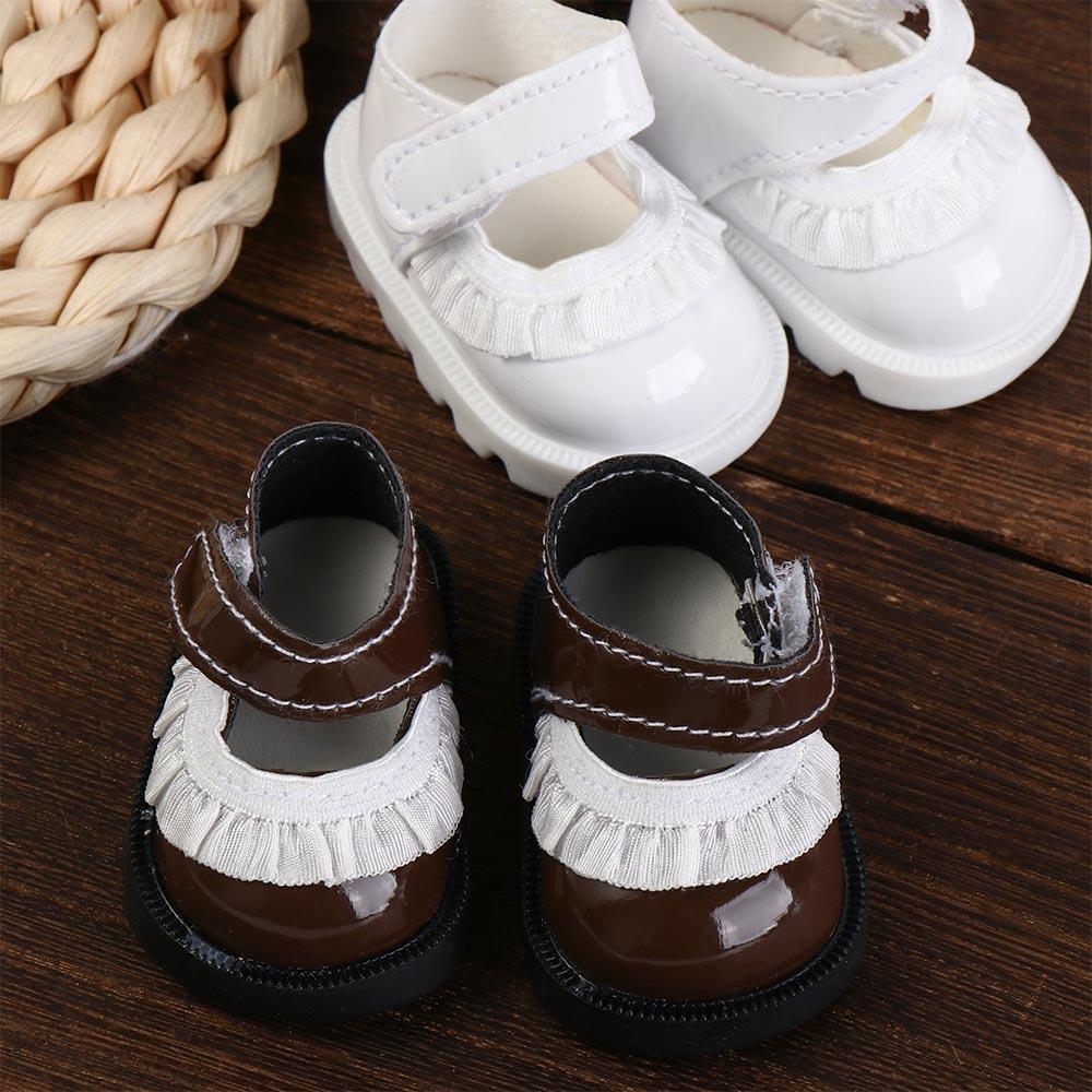 Doll Shoes Leather Shoes Dolls PU Leather Doll Shoes Boots PU Leather Bow Doll Shoes Kids Gifts
