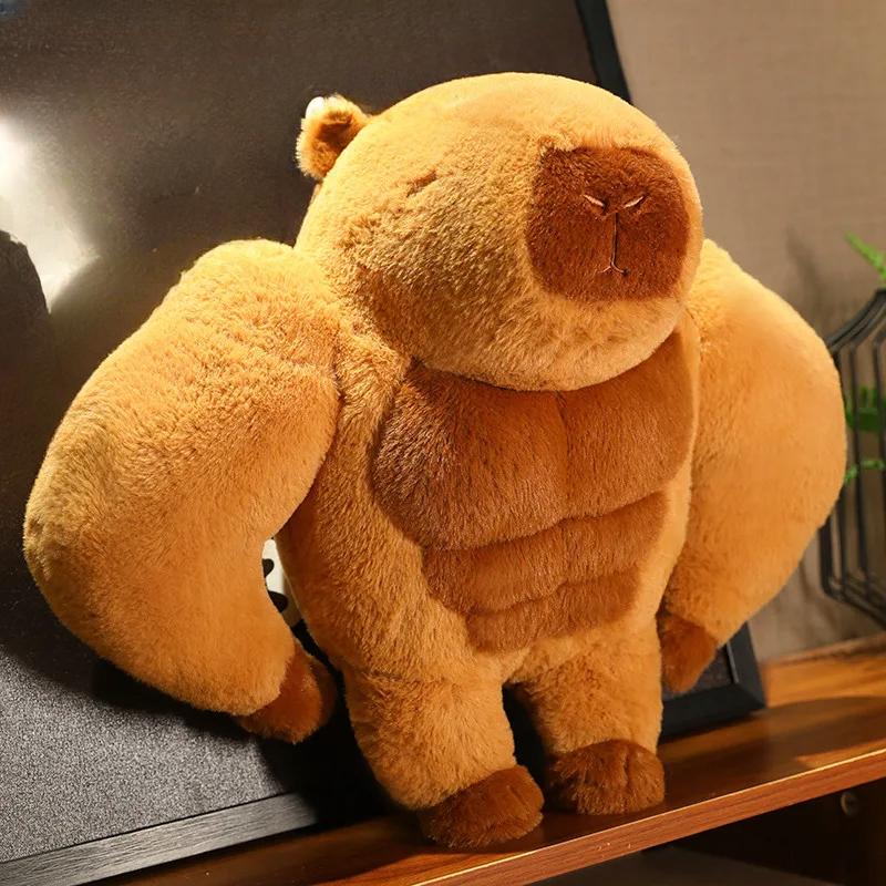 45-75cm Simulação Animais Músculo Capivara Bonecas Engraçadas Almofada Super Macio Brinquedos Decoração de Casa Halloween Presentes de Natal