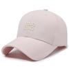 Spring Autumn Cotton Baseball Cap With Embroidered Letters For Casual Outdoor Sun Protection