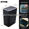 Press-Type Trash Can with Lid for Home, Hotel, or Bathroom