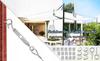 Galvanized Stainless Steel Cable Garden Mounting Kit