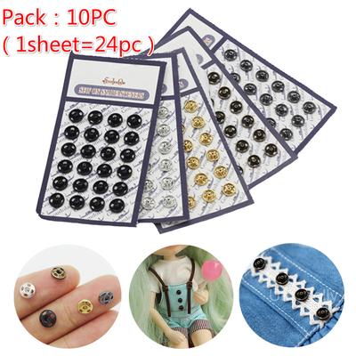 Κουμπί μίνι κουμπιού κούκλας 10 τμχ 5 mm Μικρή πόρπη Κουμπί κούκλας κούκλα κούκλα αξεσουάρ παιχνιδιού Σκούρα πόρπη