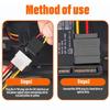 to IDE Power Cable 4 Pin to 15 Pin Power Cable 15 Pin Male to Female Cable Y-Cable Adapter
