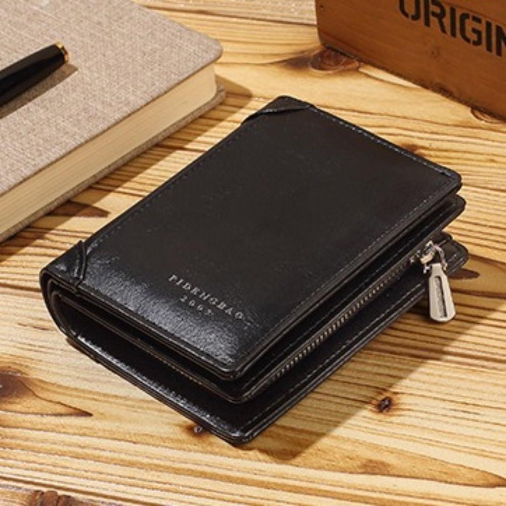 ID Credit Card Men Clutch Bag Short Card Holder Casual Coin Purse Travel