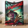 Nightmare Elm Street Flannel Blanket Super Soft Warm Cozy Blanket For Sofa Bed Office Travel Allseason Home Decor Gift