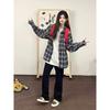 2024 Plaid Long Sleeve Shirt Japanese Hong Kong Style Ins Loose Shirt Boys Summer Trendy Versatile Casual Coat