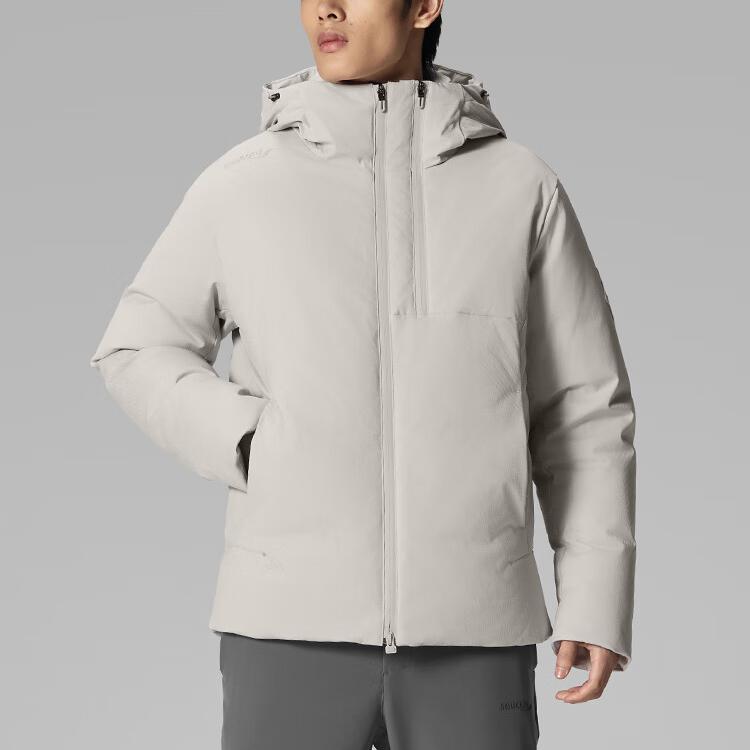SAUCONY Urban Lifestyle Series Original Feather Space Walking Jacket Solid Color Versatile Hooded Down Long Sleeve Coat SA2250DJ10C-GR138