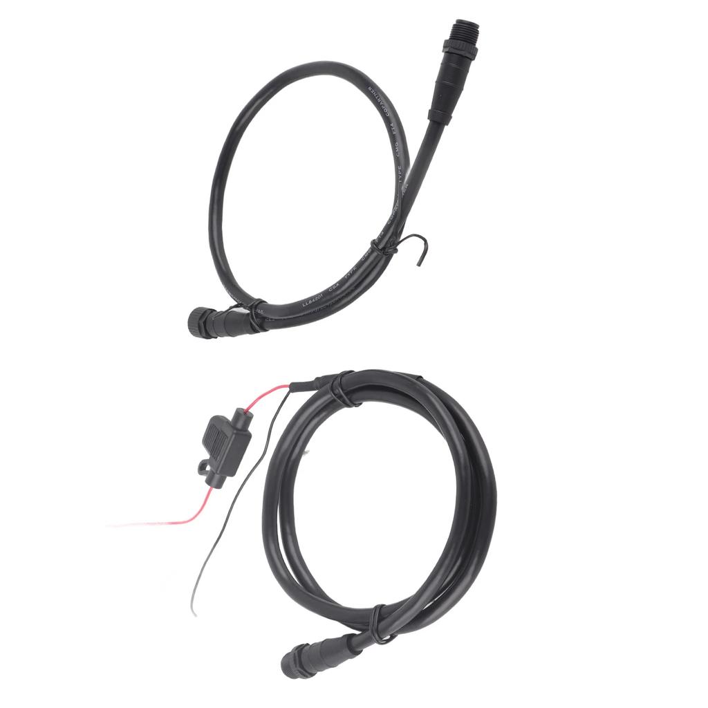 Marine for NMEA 2000 Starter Kit 1m Power Cable with Fuse Male Female Terminator T Connector for Lowrance Networks