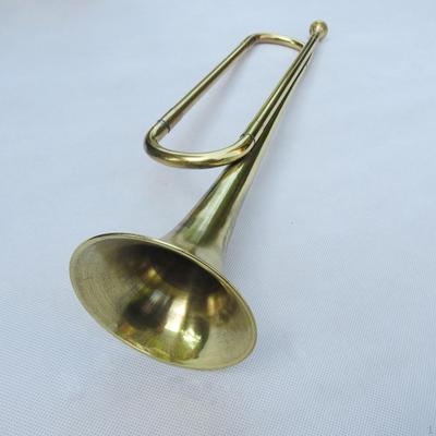 C Flat Bugle Scouting Trumpet with Mouthpiece Portable Golden