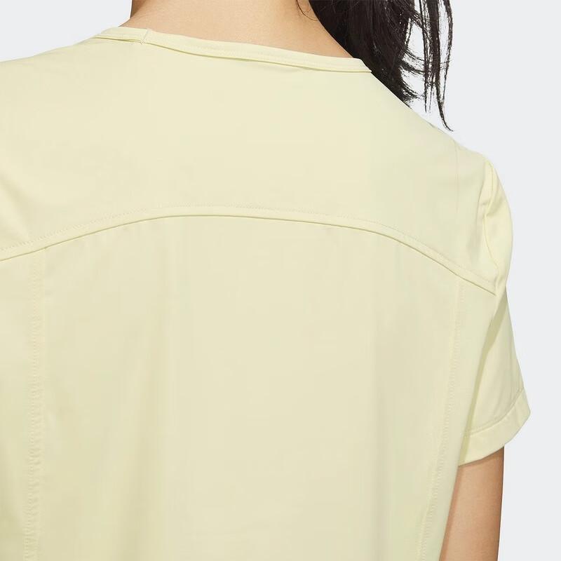 Adidas Comfortable Versatile Short Sleeve T-Shirt Women Tops Pink Yellow JN0701