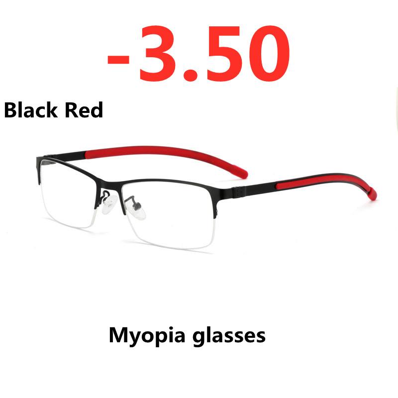 Ochelari pentru miopie anti-lumină albastră Ramă Femei Bărbați Metal Student Finisat Ochelari miop -0,5 -1 -1,5 -2 -2,5 -3 -3,5 La -6