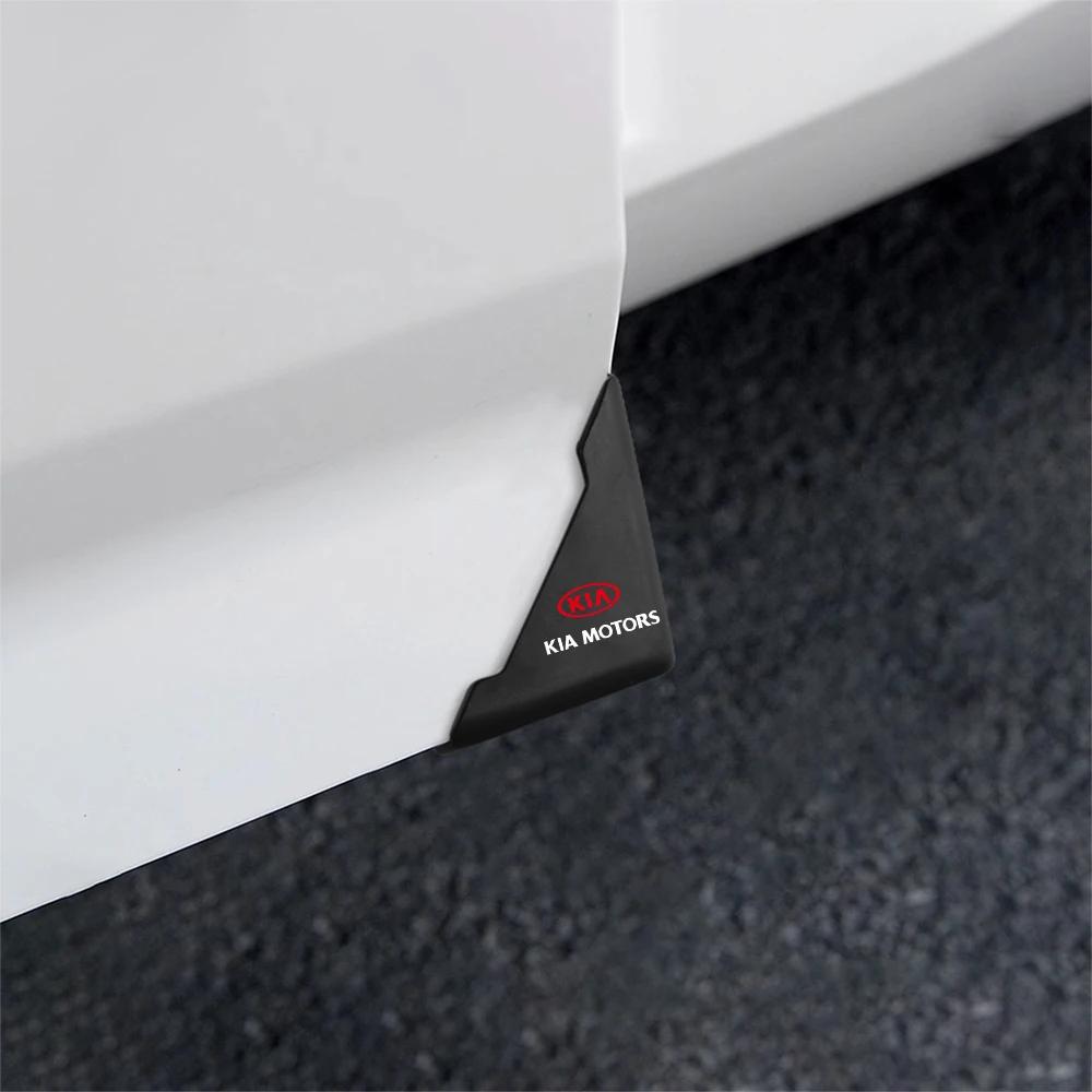 FBOW3 2pcs Car Door Corner Cover Collision Protection Door Bumper Anti Scratch Sticker For KIA Sportage Picanto Rio Ceed Cerato Soul