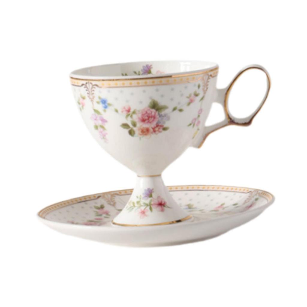 Ceramic Coffee Mug Cappuccino Cup Novelty 220ml,Latte Set,Latte Art with Saucer for