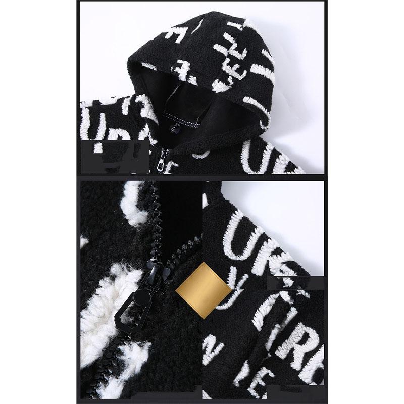 Lamm-Wildlederjacke für Herren, Winter, verdickt, Übergröße, Baumwollmantel, europäischer und amerikanischer Stil, Übergröße, Herrenstil, 4XL-12XL